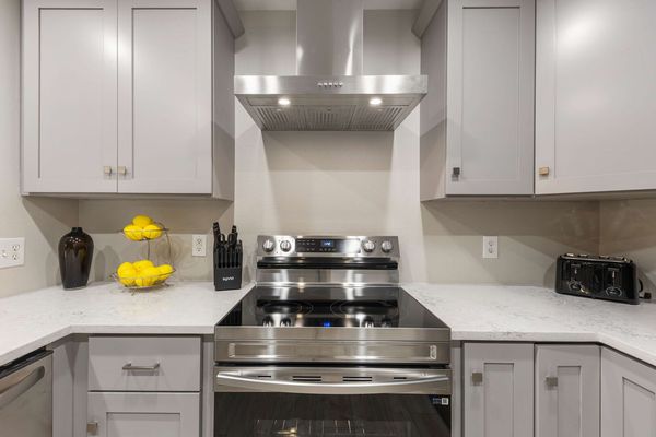 Cook meals in this modern kitchen area