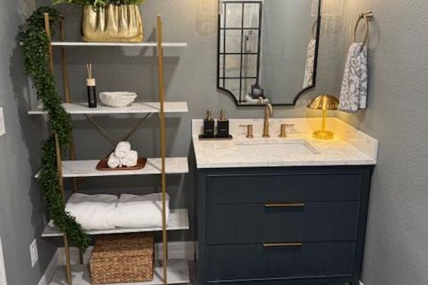 Guest bedroom 4's attached bathroom with walk-in shower