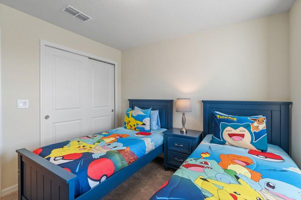 Two Twins Bedroom 5 Upstairs Pokemon Theme