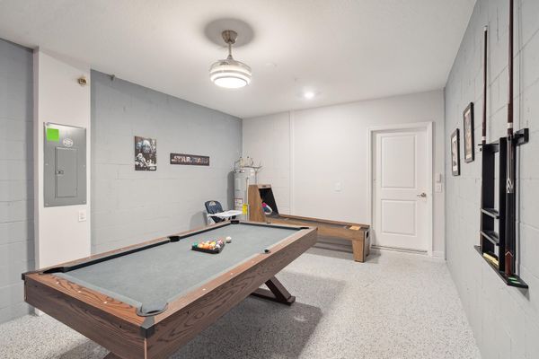 Game Room Pool Table/ Roll and Score Arcade