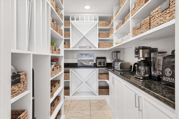 Kitchen Pantry includes full-size beverage fridge
