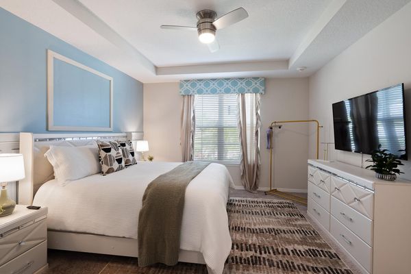 Master King Bedroom 1 Downstairs 55" Roku TV