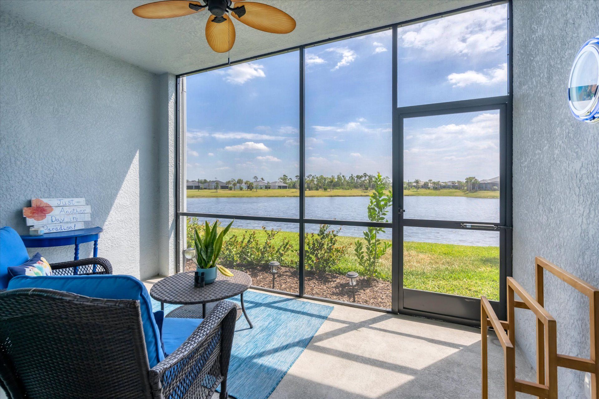 Incredible views over the quiet pond