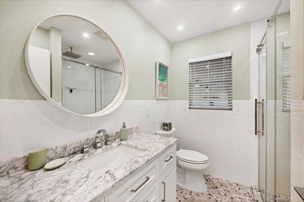 Guest Bathroom with walk-in shower