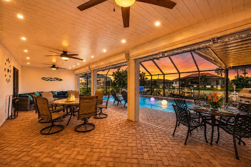 Beautiful 3-Bedroom, 2-Bathroom Canal-front home with Private West facing Pool in Punta Gorda, FL