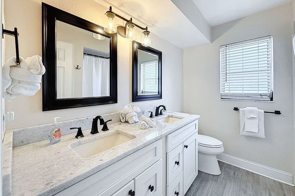 Bathroom 2 with dual sinks