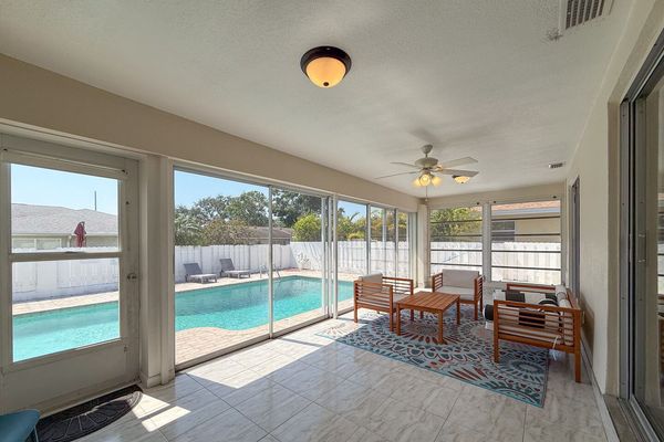 Indoor/Outdoor patio from Primary Bedroom