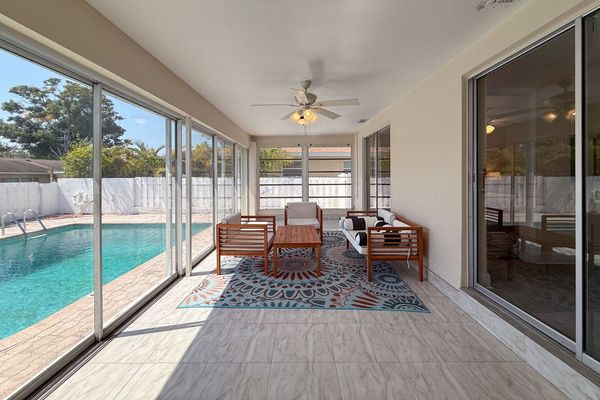 Indoor/Outdoor patio from Primary Bedroom