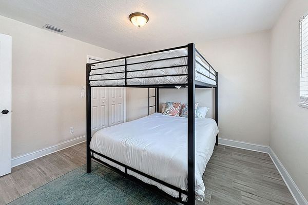 Bedroom 2 with Queen Bunk Beds