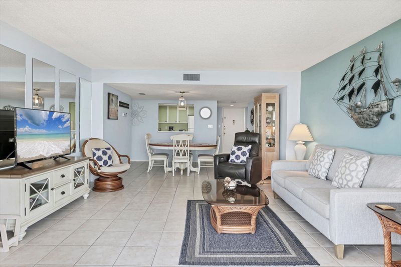 Bright, open living space.