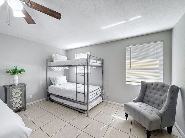 Primary Bedroom - King Bed and Twin/Twin Bunk Bed