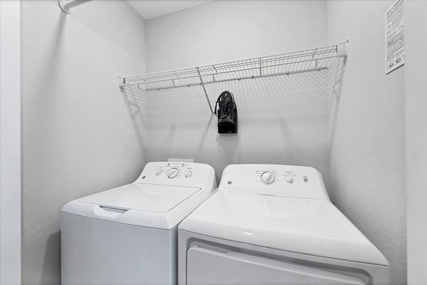 Full-size washer & dryer