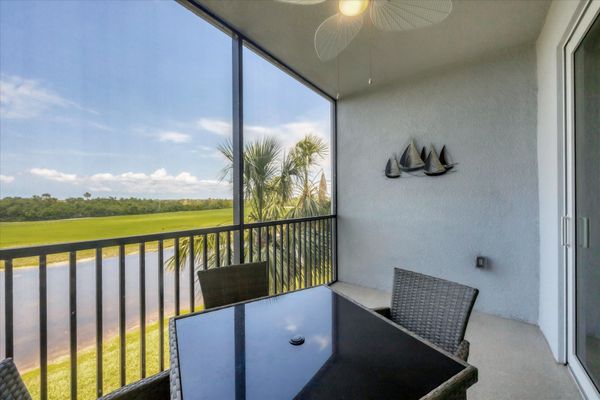 Beautiful balcony overlooking Heritage Landing Golf Course