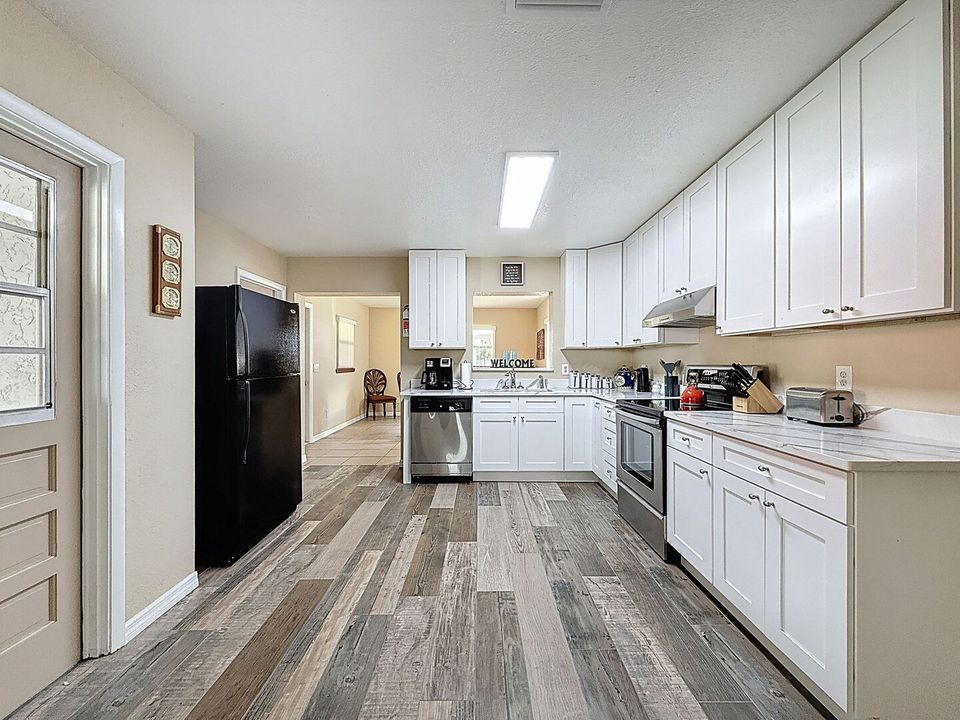 Kitchen open with lots of room