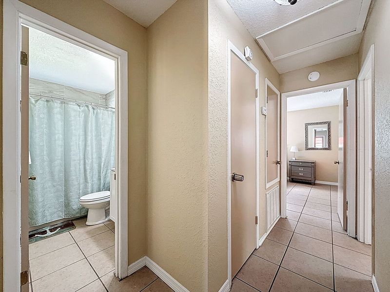 Hallway and Guest Bathroom