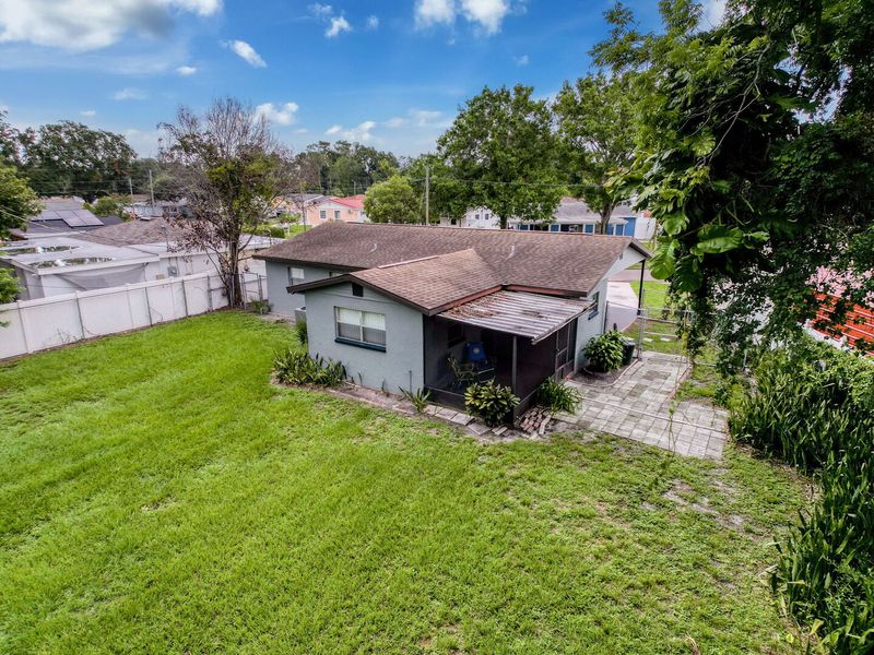Exterior backyard