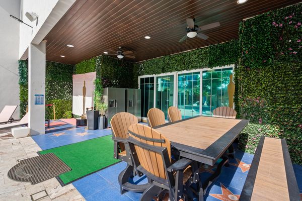 Patio/Dining Area (Two Refrigerators)