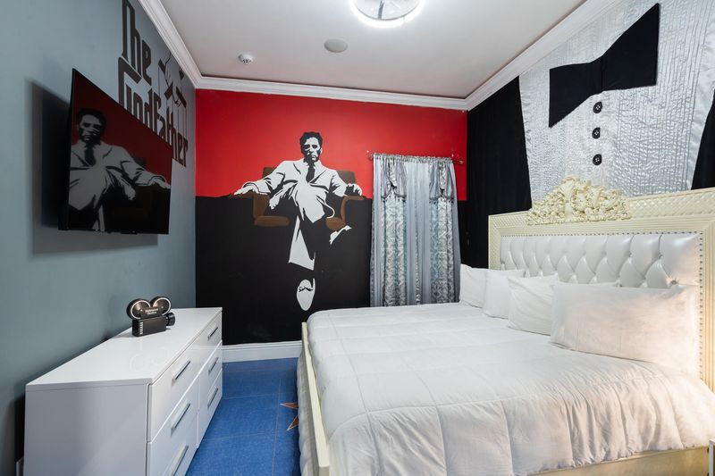 God Father King Suite Bedroom 3 Downstairs 55" Roku TV