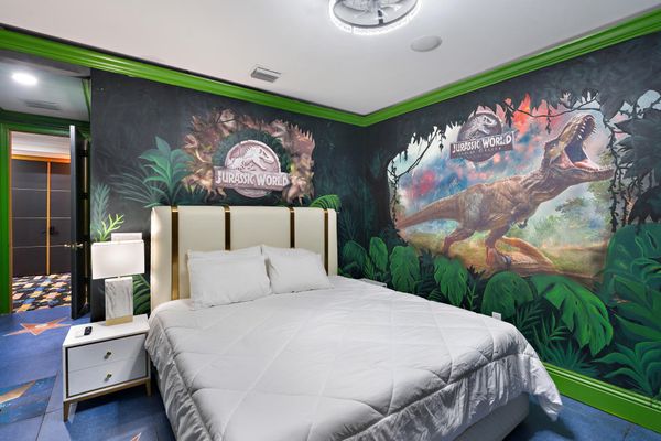 Jurassic Park King Suite Bedroom 19 Upstairs