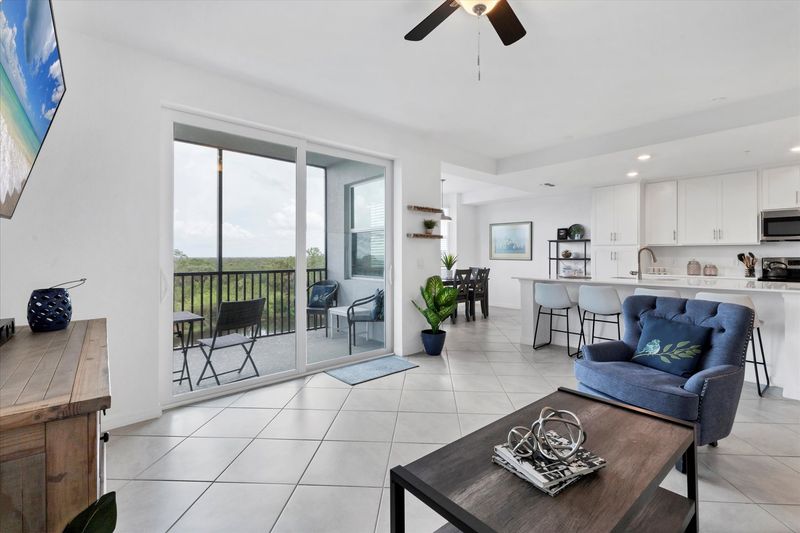 Bright, open living space