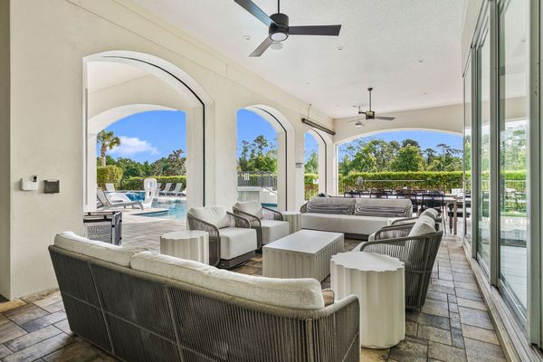 You can enjoy the covered lanai in the evening with plenty of seating for all