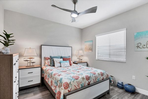 Guest bedroom 2 with a queen bed and 43-inch Smart TV