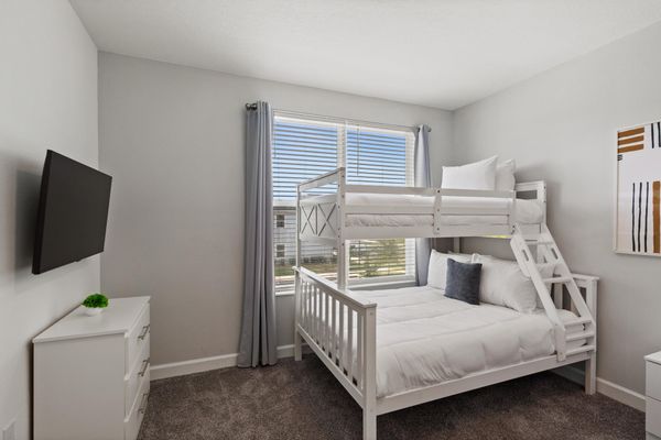 Two Twin/Double Bunks Bedroom 4 Upstairs 43" Smart TV