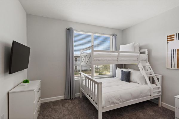 Two Twin/Double Bunks Bedroom 4 Upstairs 43" Smart TV