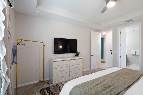 Master King Bedroom 1 Downstairs 55" Roku TV
