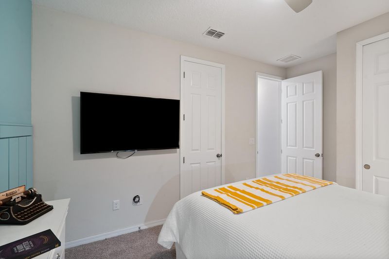 Queen Bedroom 3 Upstairs 55" Roku TV
