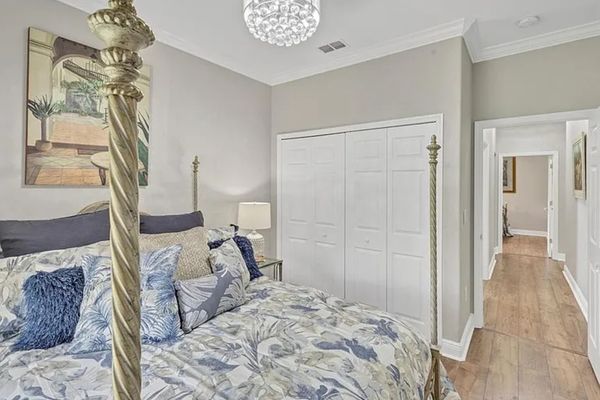 Guest bedroom 2 with queen bed and 40" Smart TV