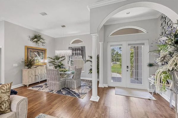 Foyer and dining room  area