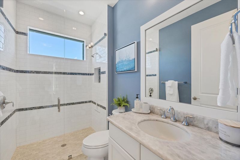 Guest bathroom with walk-in shower