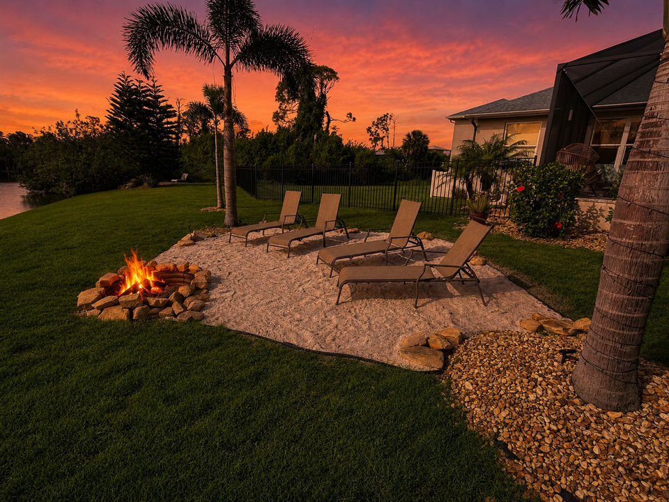Fire pit area