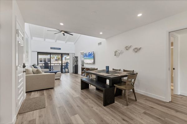 Bright, open living/dining space