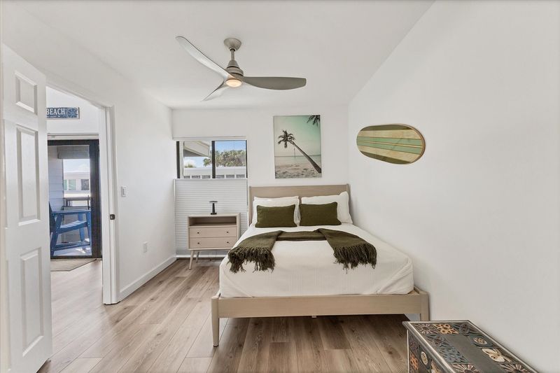 Queen bedroom with attached bathroom