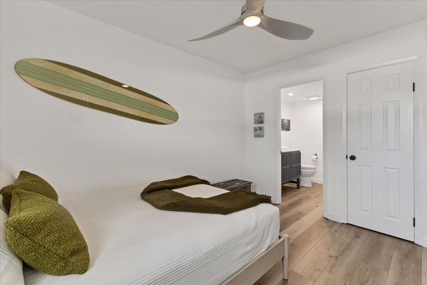 Queen bedroom with attached bathroom