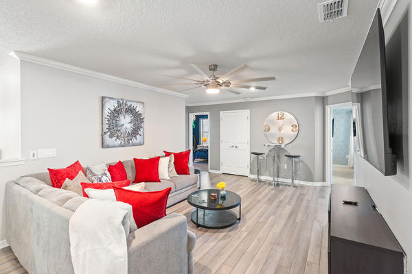 Loft / Game Room 85" Roku TV