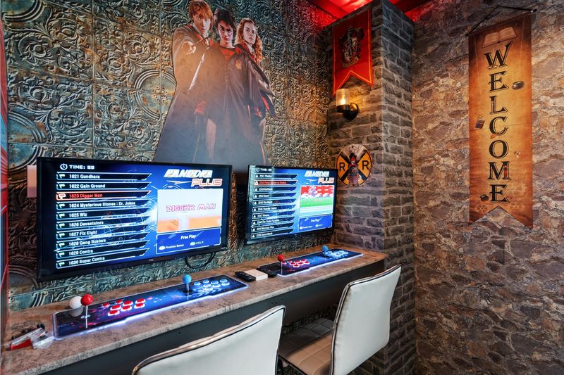 Game Room/Bedroom 8
Three Double/Double Bunks 
Two 32" Roku TVs with Game Consoles