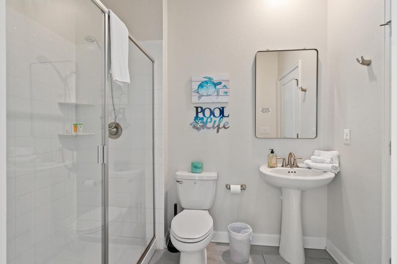 Bathroom 4 Door to Pool Shower