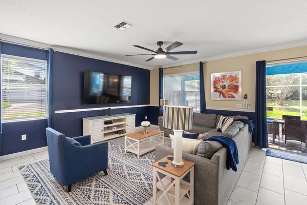 Living Room 85" Roku TV