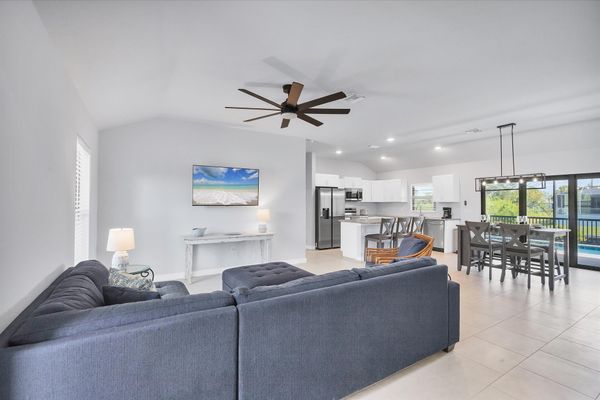 Bright, open living space.