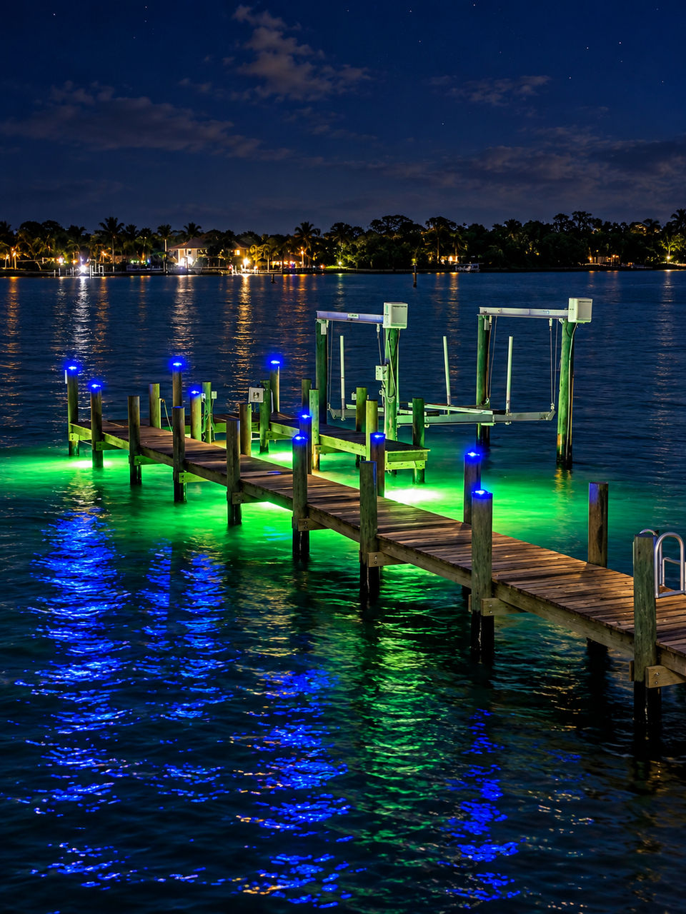 Large boat dock with power and fish lights (Boat lift is not for guest use.)