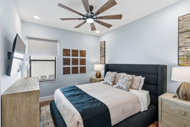 Queen Suite Bedroom 7 Upstairs Attached Bathroom
55" Smart TV
