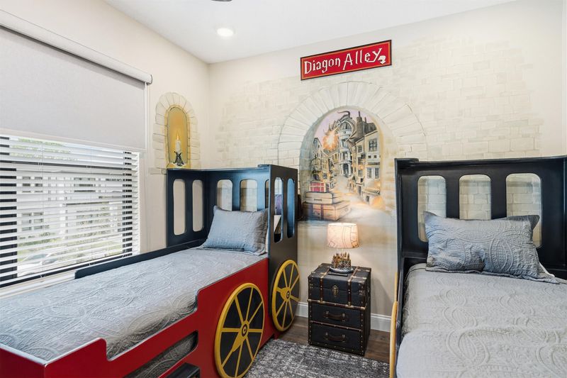Two Twins Suite Bedroom 6 Upstairs Attached Bathroom
55" Smart TV - Harry Potter Theme