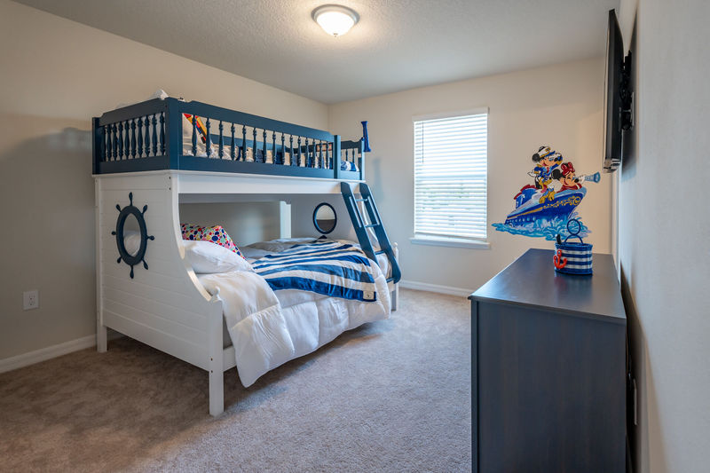 Twin/Double Bunk Suite Bedroom 3 Upstairs 43" Smart TV