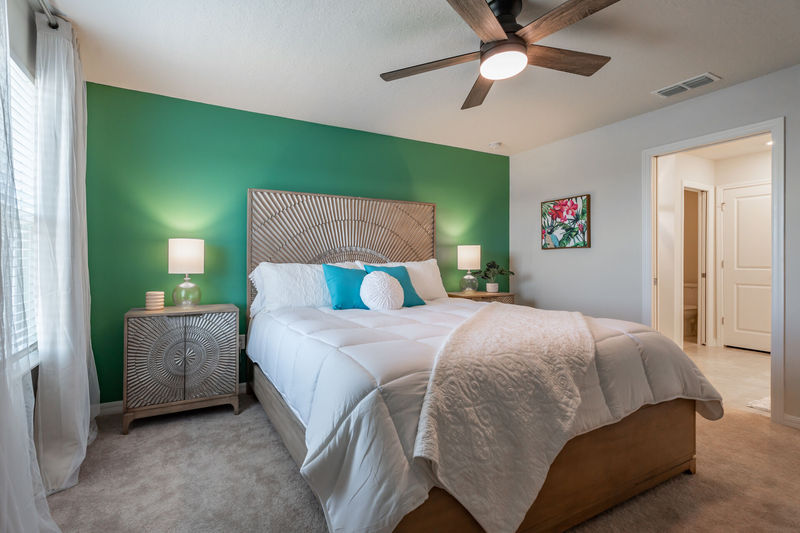 California King Suite Bedroom 2 Upstairs 
Attached Bathroom Shower
65" Smart TV