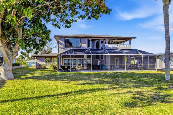 Large backyard leading to Peace River