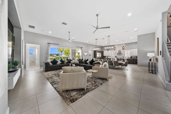 The open floor plan makes the living area a great place for the whole family to gather together