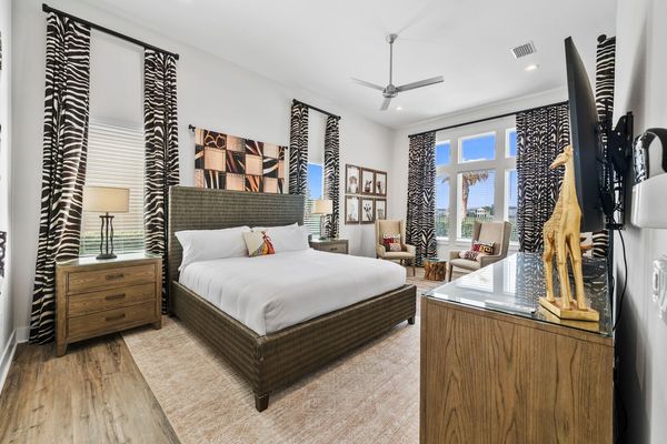Be whisked away to another continent in the Africa themed master suite